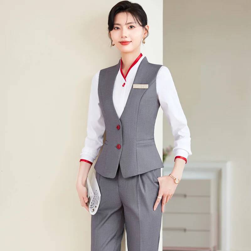 Women Formal Wear For Interview - Plus maat 5XL formele broekpakken elegante