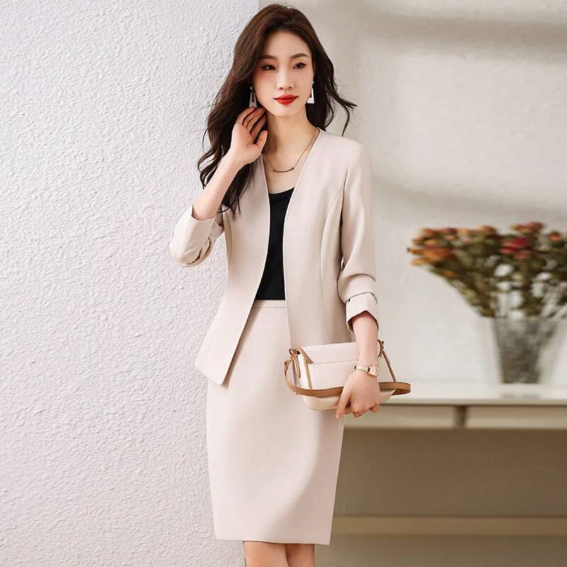 Women Formal Wear Blazer Set - Formele damespakken met rok en jassen