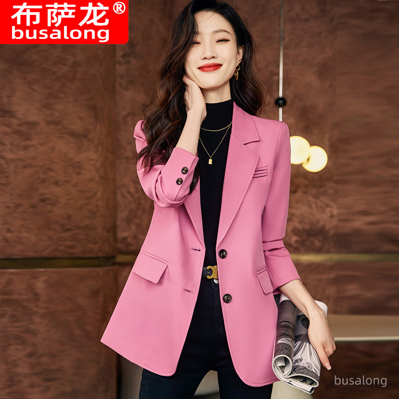 Women Formal Wear For Interview - Blazer Jas Herfst Winter Vrouwen Lange