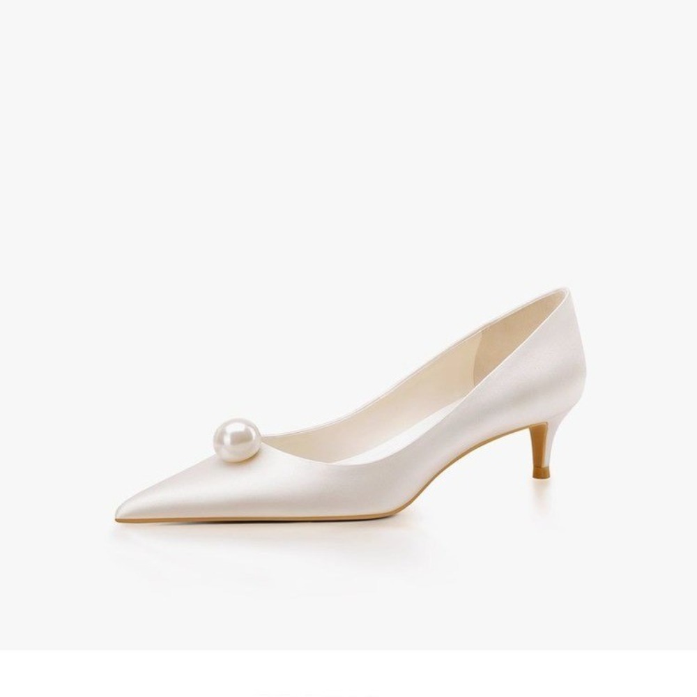 Nieuwe witte satijnen bruidssc - Women Formal Wear For Wedding recensie en prijs