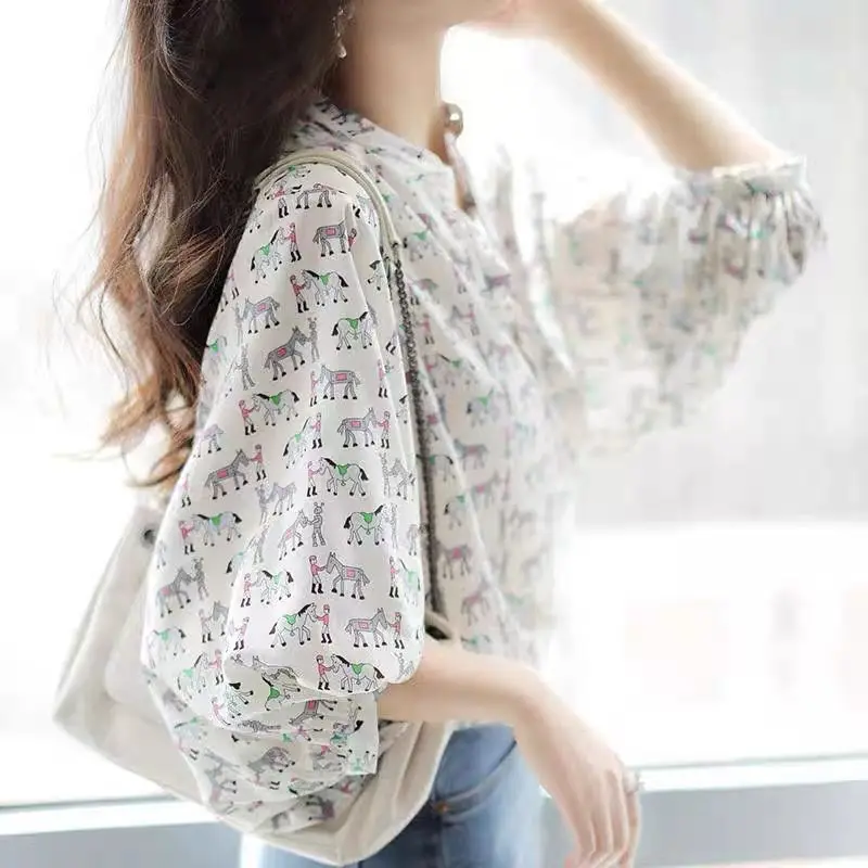 Zomerse dames tops met halve m - Women Formal Wear White Shirt recensie en prijs