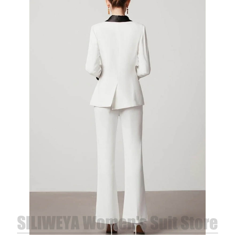 Wit damespak met dubbele rij k - Women Formal Wear White Shirt recensie en prijs