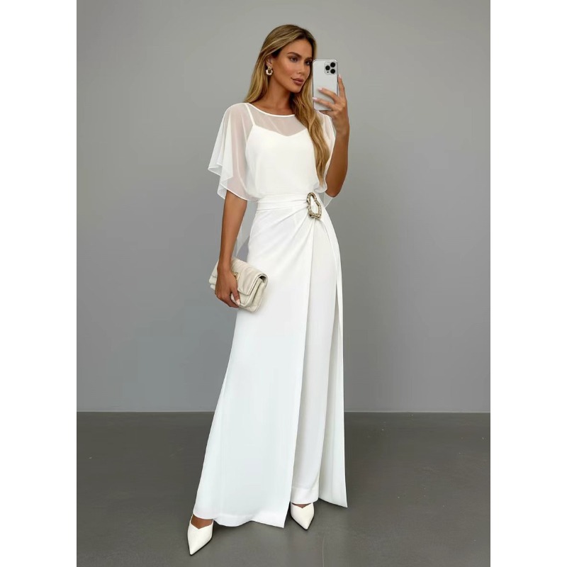 2026 Nieuwe Dames Witte Chiffo - Women Formal Wear Dress recensie en prijs