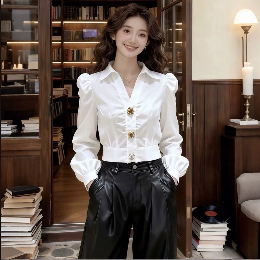 Elegante witte blouse met V-ha - Women Formal Wear White Shirt recensie en prijs