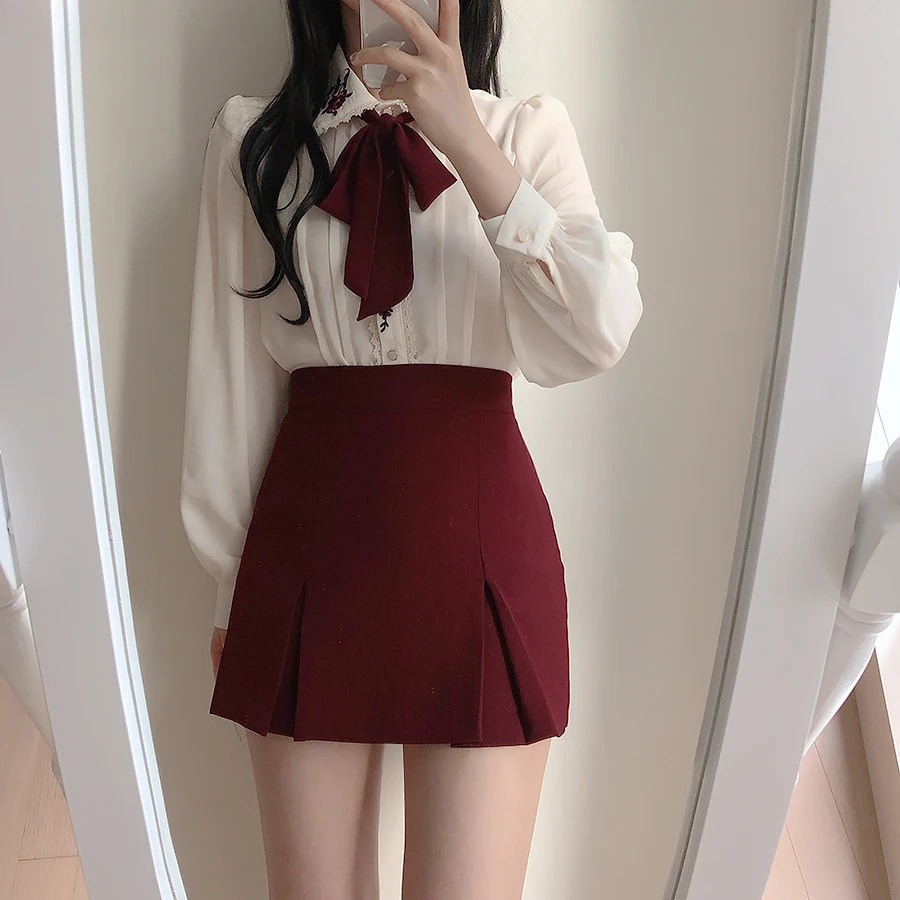 Retro Vintage borduurwerk vlin - Women Formal Wear White Shirt recensie en prijs