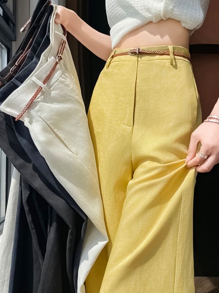 Hoge taille, smal gesneden lin - Tailored Trouser Wide recensie en prijs