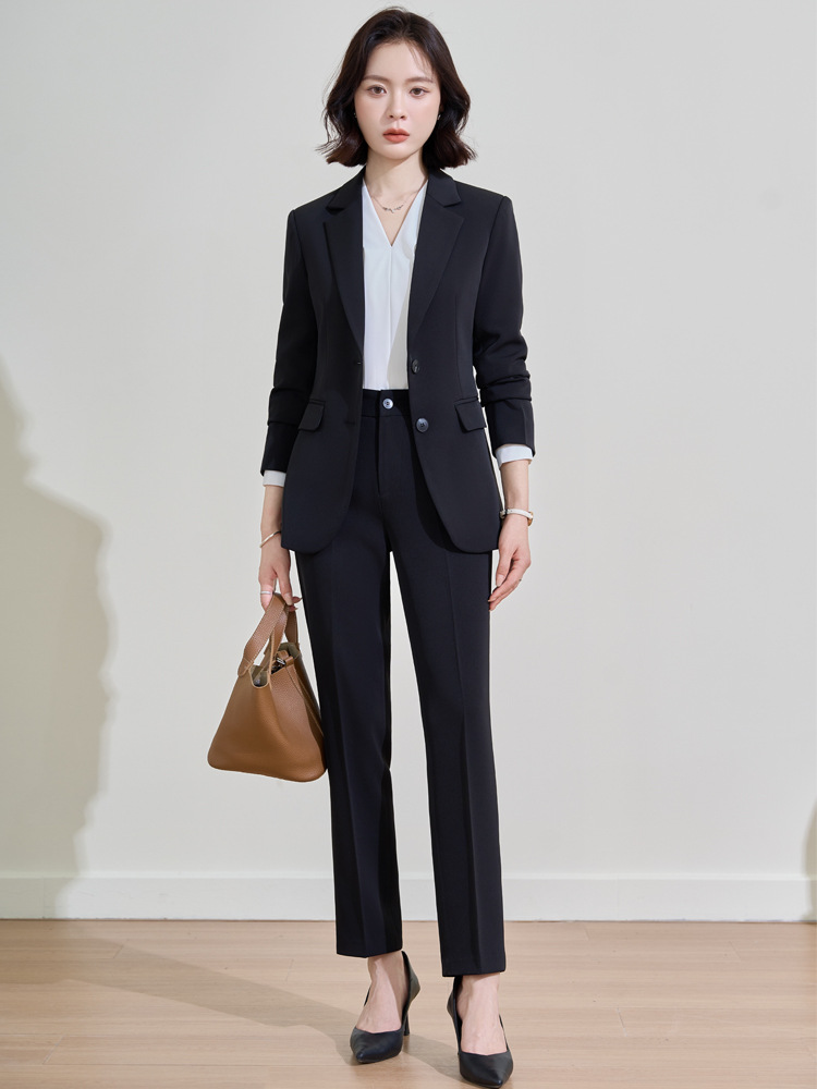 Donkerblauw professioneel pak  - Women Formal Wear For Interview recensie en prijs