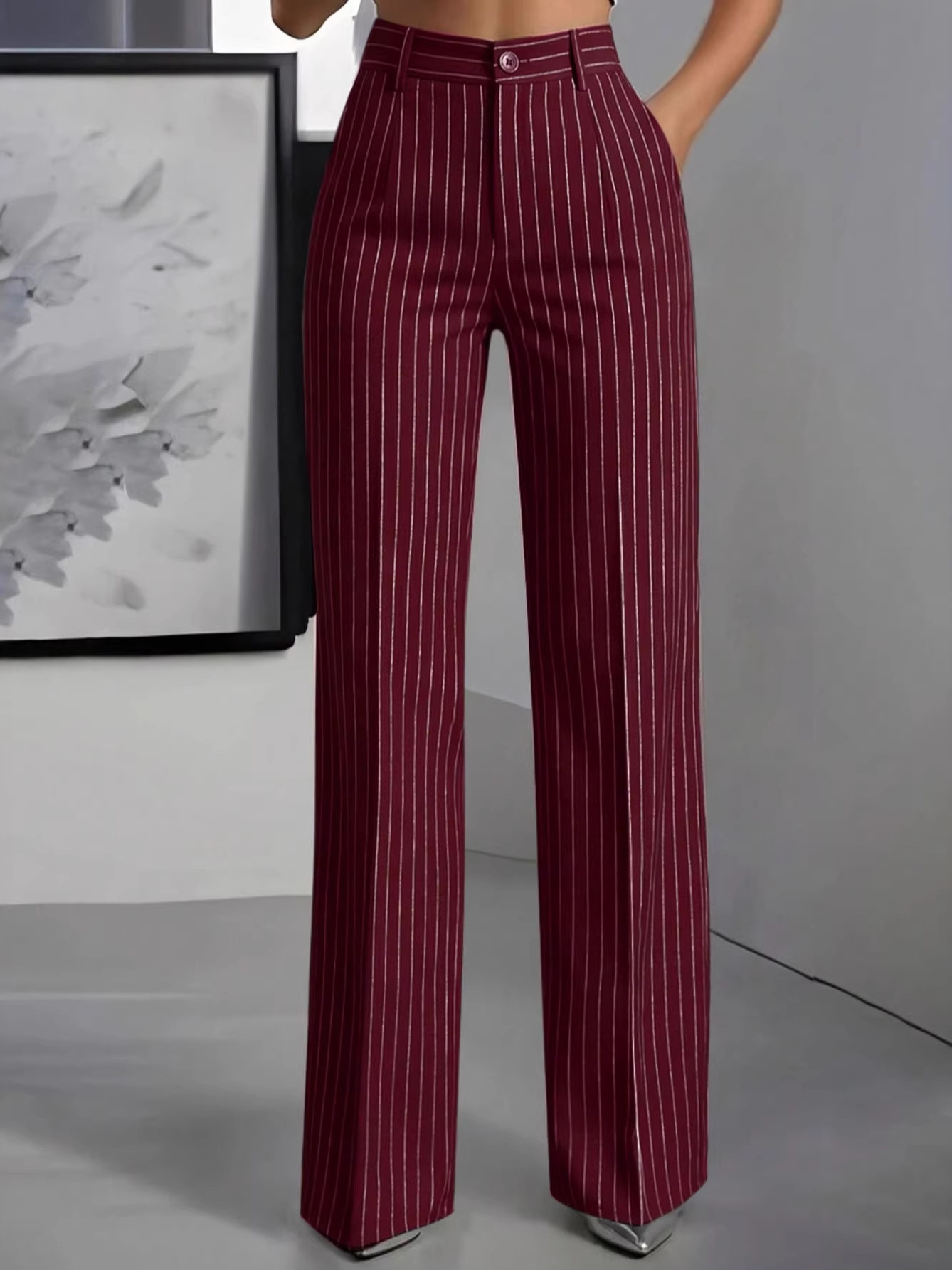 Elegante hoge taille rechte pi - Formal Attire Woman recensie en prijs