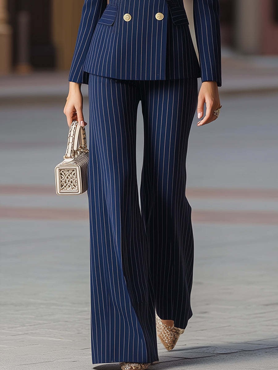 Elegante damespakset, donkerbl - Tailored Trouser Wide recensie en prijs