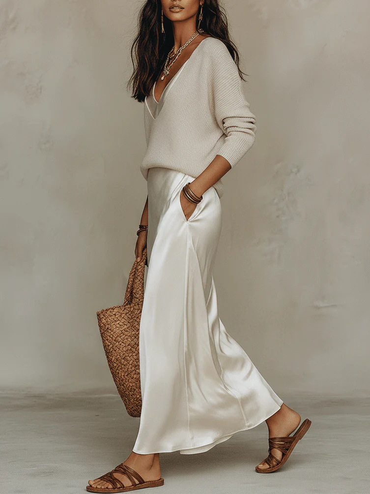 Chique satijnen maxi-jurk voor - Women Formal Wear Dress recensie en prijs