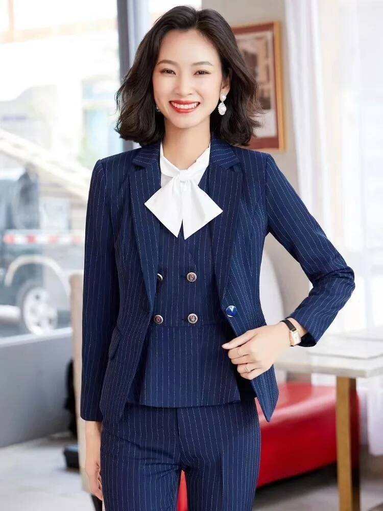 Mode Gestreepte Formele Pakken - Women Formal Wear For Interview recensie en prijs