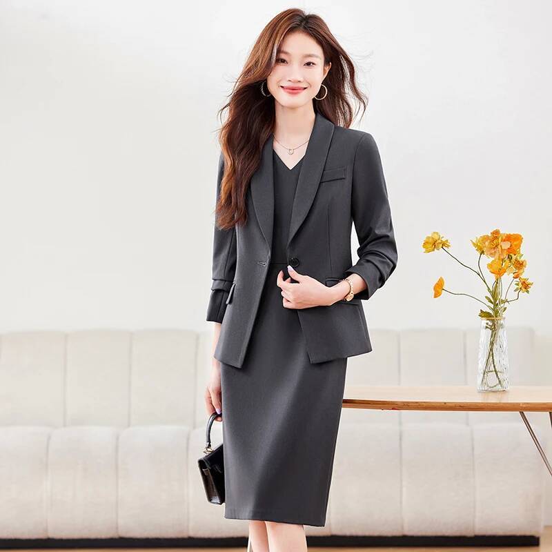 Hoge kwaliteit stof damespakke - Women Formal Wear Blazer Set recensie en prijs