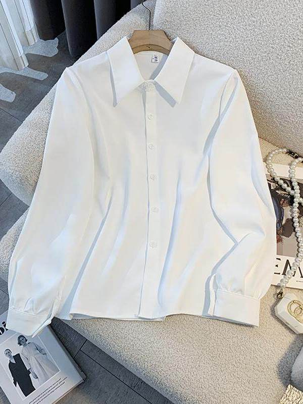 Wit los overhemd met lange mou - Women Formal Wear White Shirt recensie en prijs