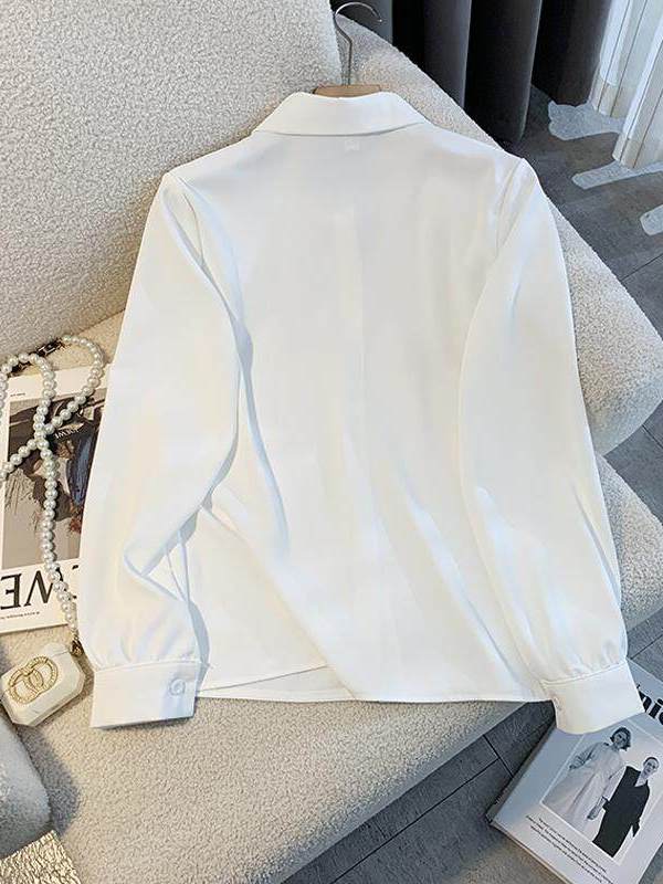 Wit los overhemd met lange mou - Women Formal Wear White Shirt recensie en prijs