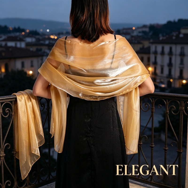 Elegante effenkleurige shawl v - Women Formal Wear Dress recensie en prijs