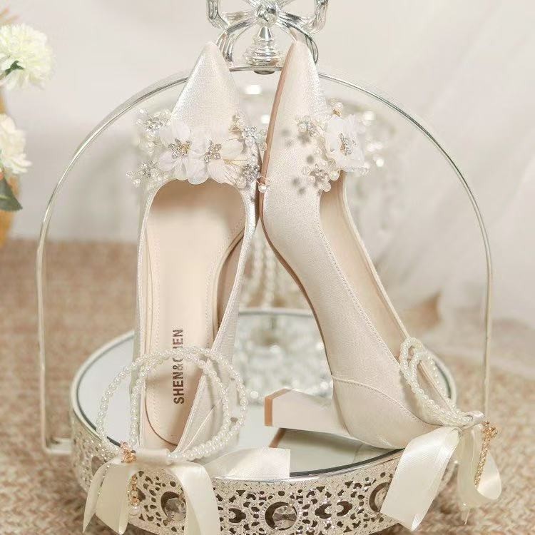 Trouwschoenen in Franse stijl, - Women Formal Wear For Wedding recensie en prijs