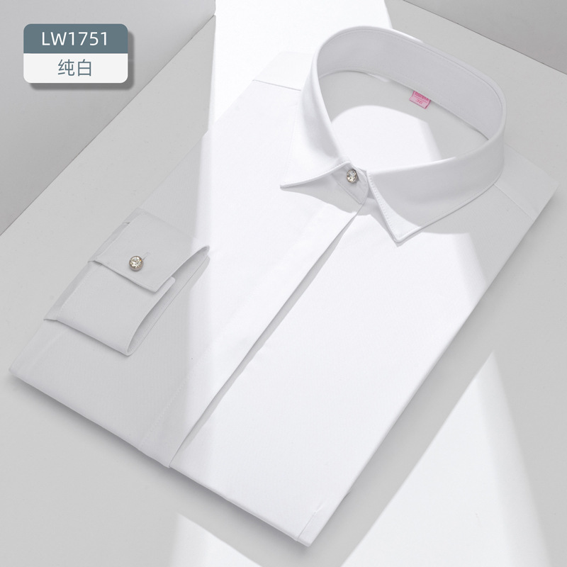 Nieuw bamboevezels dames overh - Women Formal Wear White Shirt recensie en prijs